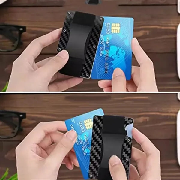 Aluminum Slim Minimalist Compact Wallet and Card Holder