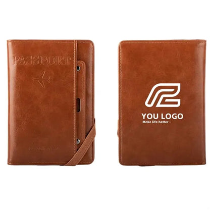 RFID Safe Passport Holder PU Leather Multiple Colors