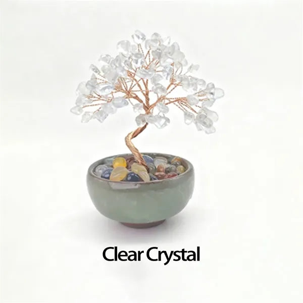 Crystal Tree of Life Chakra Healing Money Ceramic Base