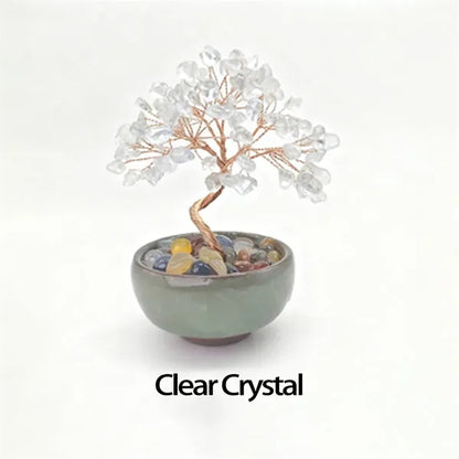 Crystal Tree of Life Chakra Healing Money Ceramic Base