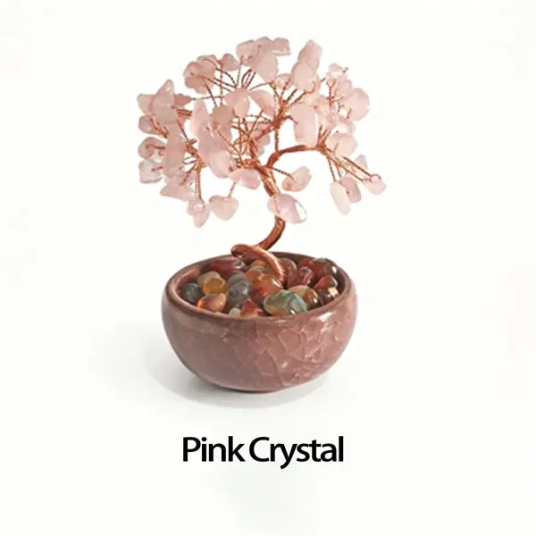 Crystal Tree of Life Chakra Healing Money Ceramic Base