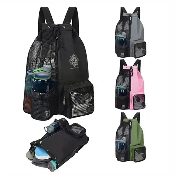 Drawstring Mesh sports Backpack