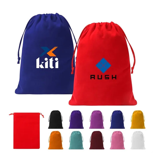 6"x8" Big Drawstring Velvet Bag Jewelry Pouch
