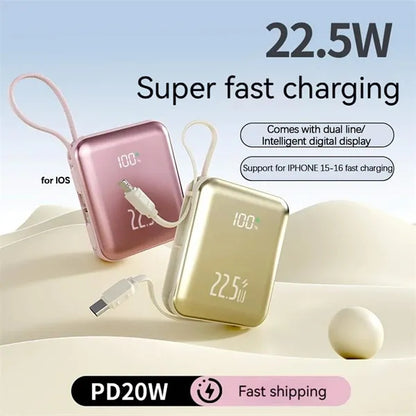 Smallest 22.5W 10000mAh Power Bank Portable Charger