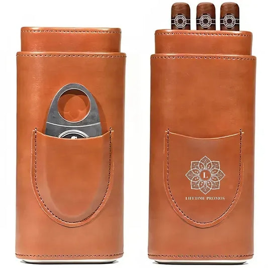 Travel Cigar Case with cutter