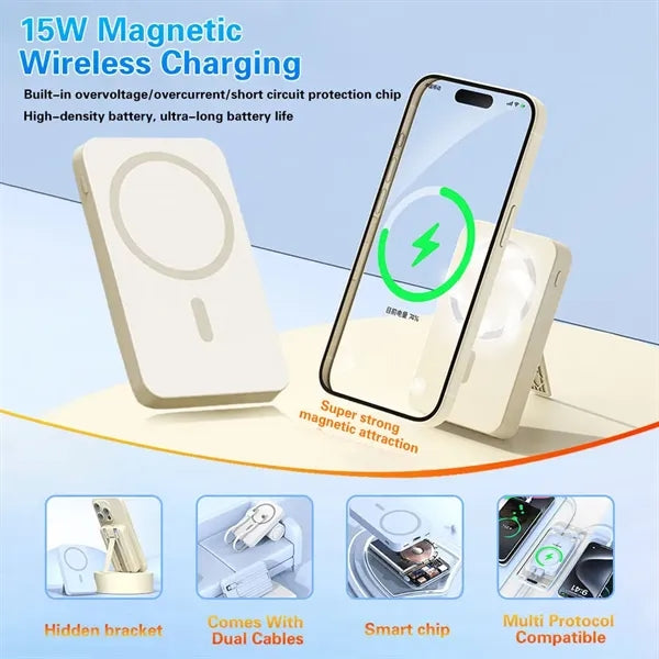 10000mAh Magnetic Wireless Charging Power Bank