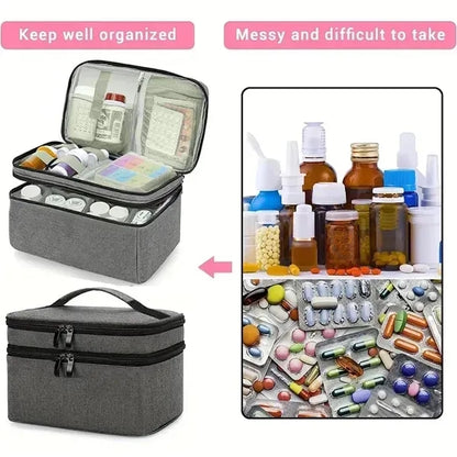 Medicine Storage Bag Double Layers