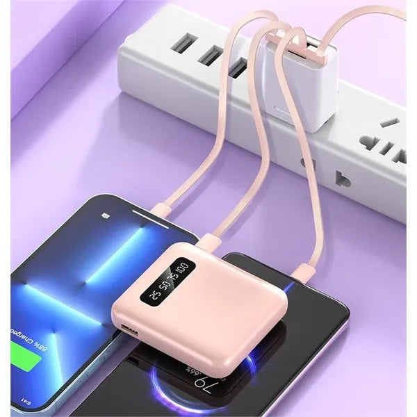 5000mAh Power Banks Built-in Cables Portable Charger