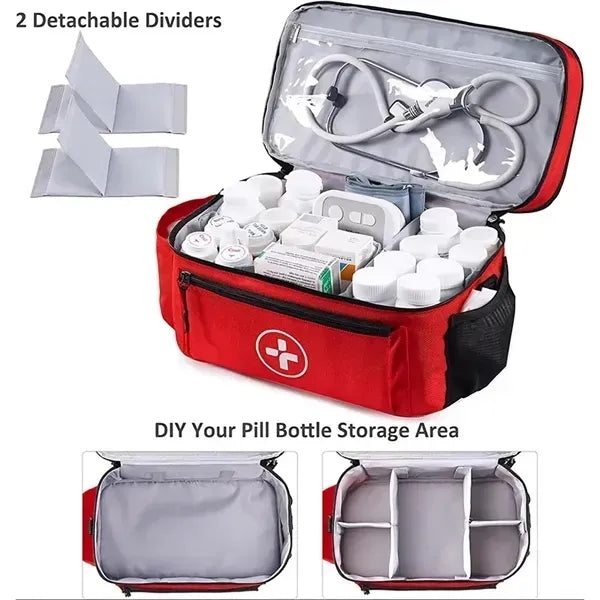 Double Layer Medicine Pill Organizer Bag