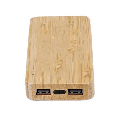 Eco Green Bamboo Wireless Power Bank 5000