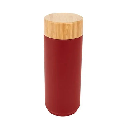 16 Oz. Stainless Steel Coral Bottle With Bamboo Lid