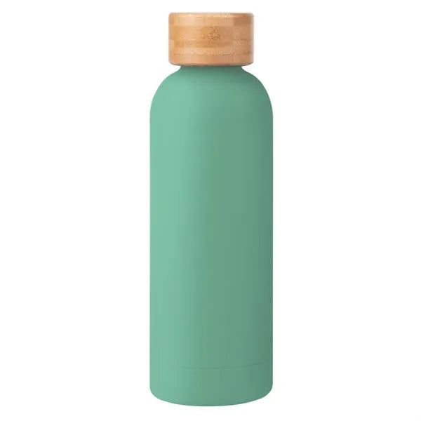 17 Oz. Stainless Steel Bottle With Bamboo Lid