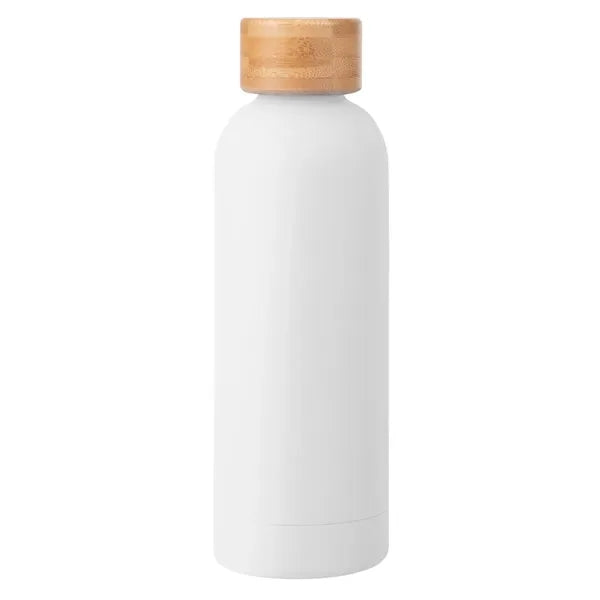 17 Oz. Stainless Steel Bottle With Bamboo Lid