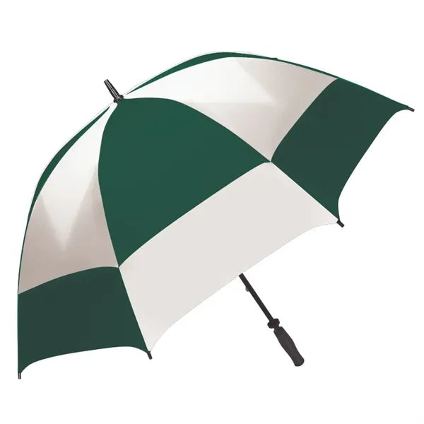 Super-Oversized Vented Checkerboard Golf Umbrella