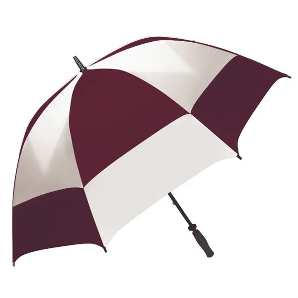 Super-Oversized Vented Checkerboard Golf Umbrella