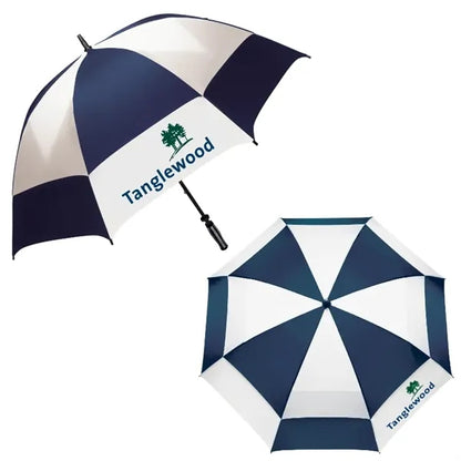 Super-Oversized Vented Checkerboard Golf Umbrella