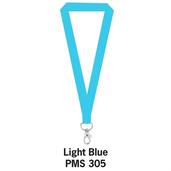 1" FLAT POLYESTER LANYARD
