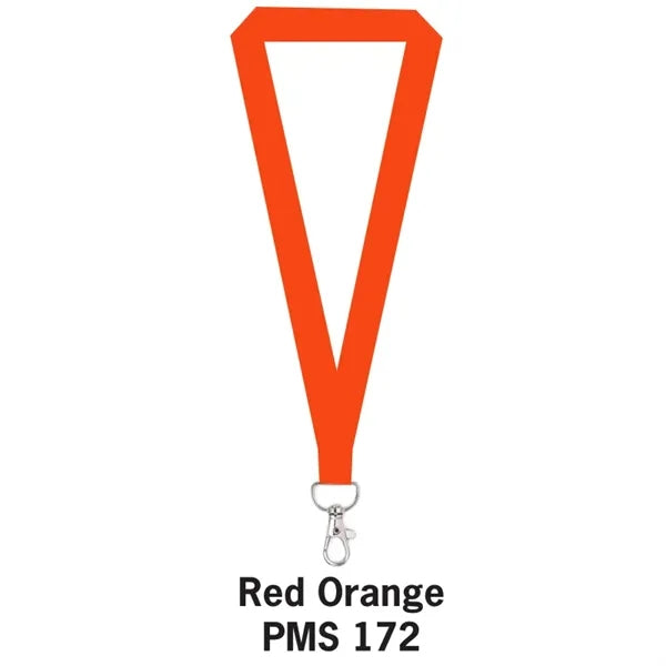 1" FLAT POLYESTER LANYARD