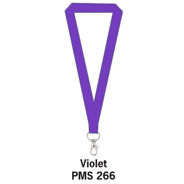 1" FLAT POLYESTER LANYARD