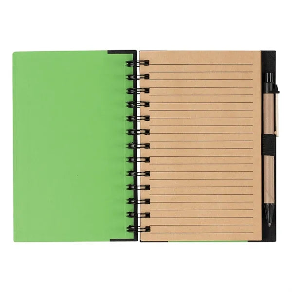 Eco-Inspired 5" X 7" Spiral Notebook & Pen