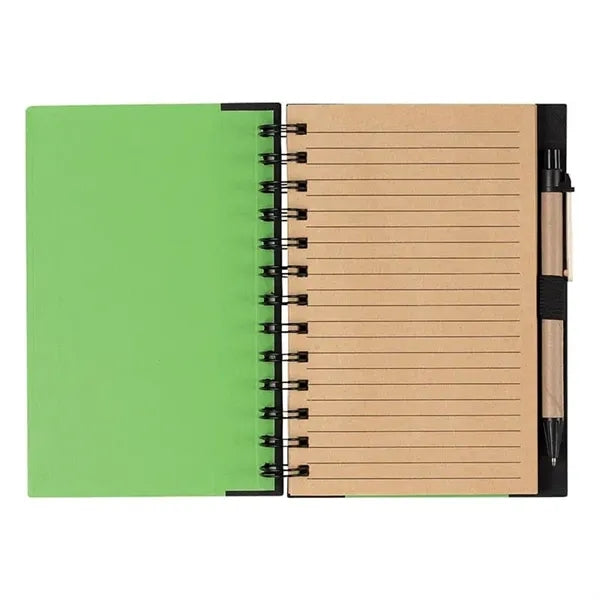 Eco-Inspired 5" X 7" Spiral Notebook & Pen
