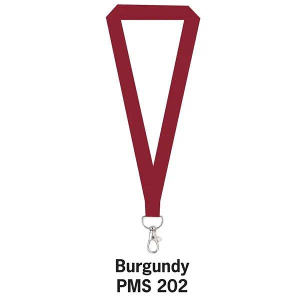 5/8" FLAT POLYESTER LANYARD