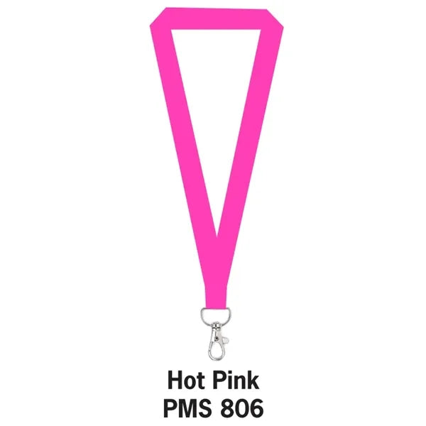 5/8" FLAT POLYESTER LANYARD