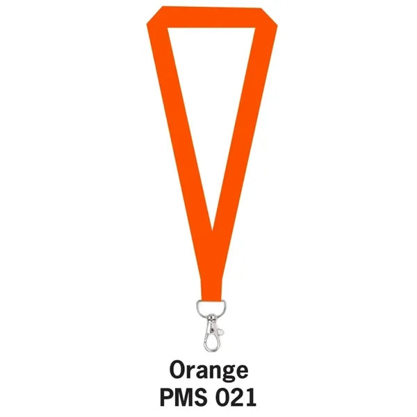 5/8" FLAT POLYESTER LANYARD