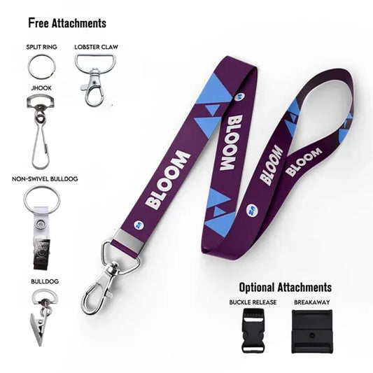 3/4" DYE SUBLIMATED LANYARD