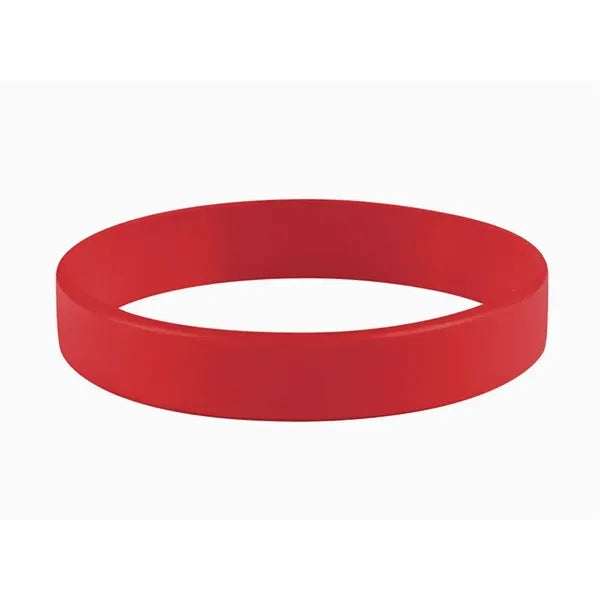 1/2" Embossed Silicone Wristband