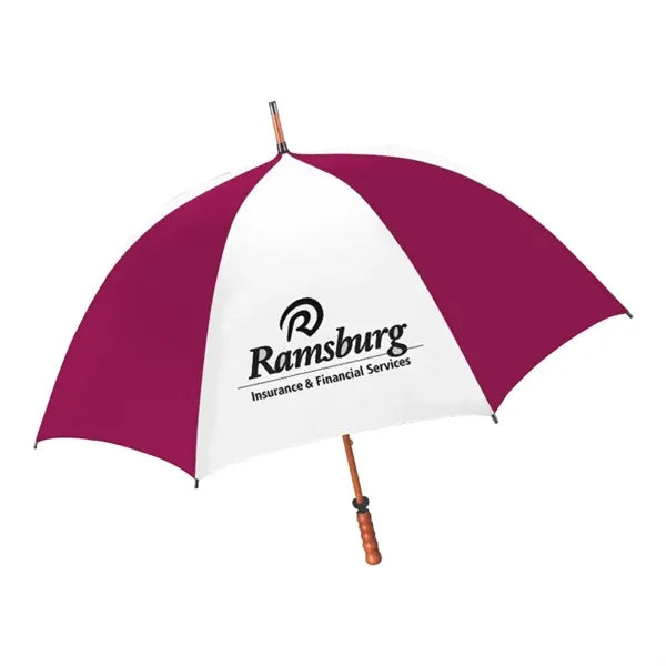 62" The Eagle Wood Shaft Golf Umbrella