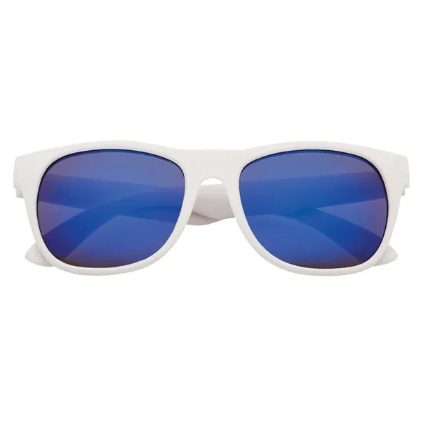 Rubberized Mirrored Malibu Sunglasses
