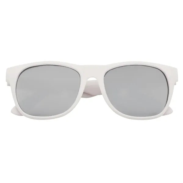 Rubberized Mirrored Malibu Sunglasses