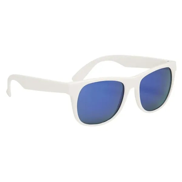 Rubberized Mirrored Malibu Sunglasses