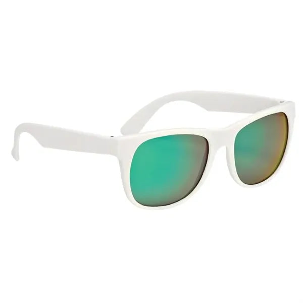 Rubberized Mirrored Malibu Sunglasses