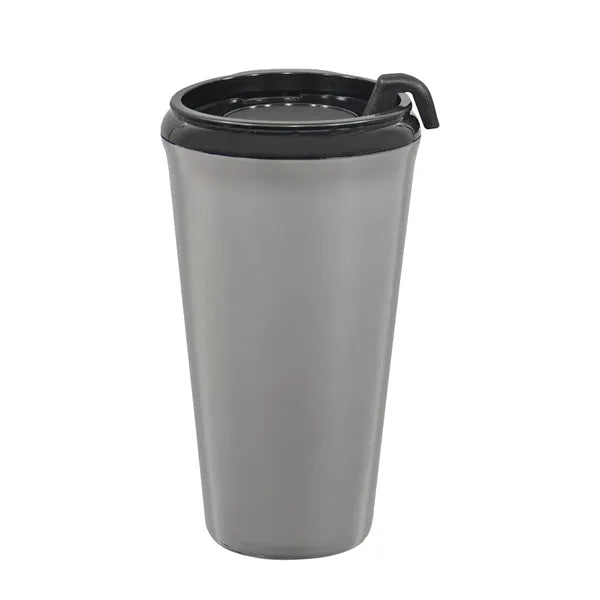 16 Oz. Infinity Tumbler With Plastic Sip Thru Lid