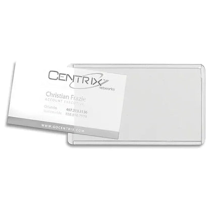 Brushed Aluminum Slip-In Pocket Luggage Tag