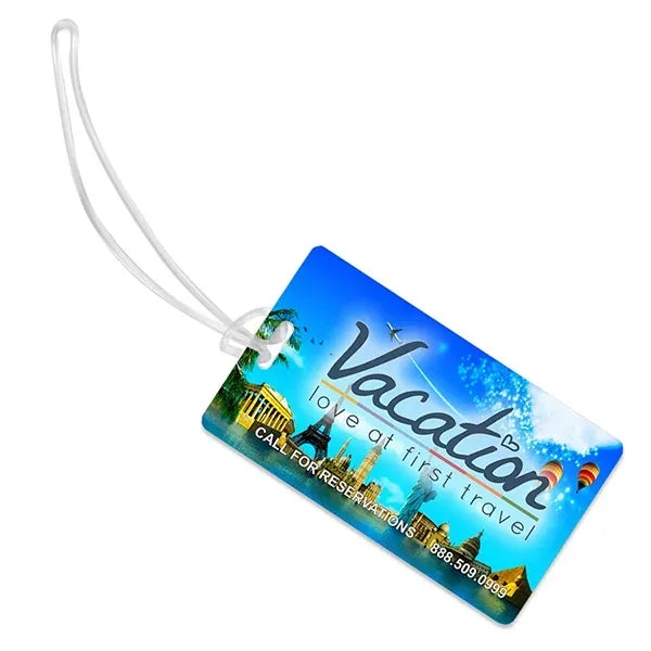 PhotoImage Full Color Imprint* ID Slip-In Pocket Luggage Tag