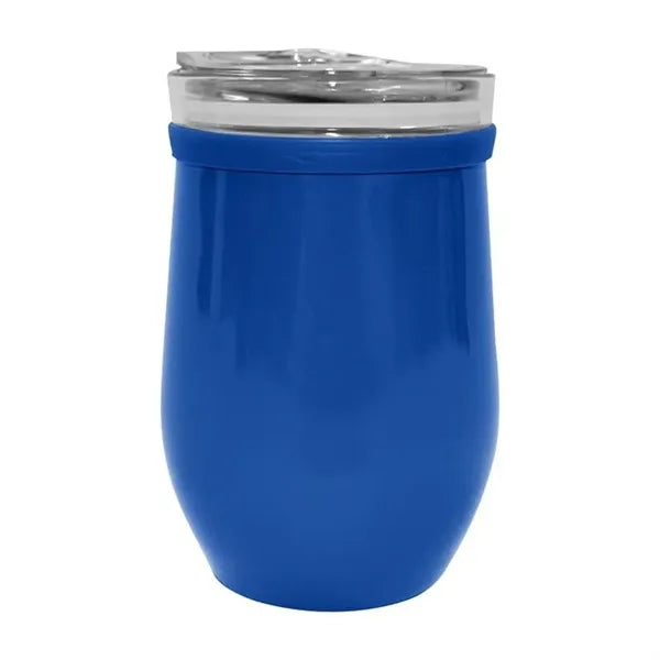 8 Oz. Glass And Stainless Steel Wine Tumbler