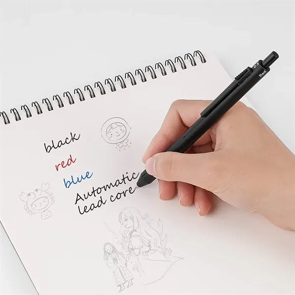 4-in-1 Multi-Color Pen with Metal Barrel