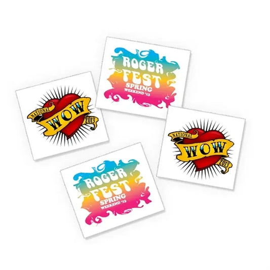 4" x 6.5" Custom Temporary Tattoos