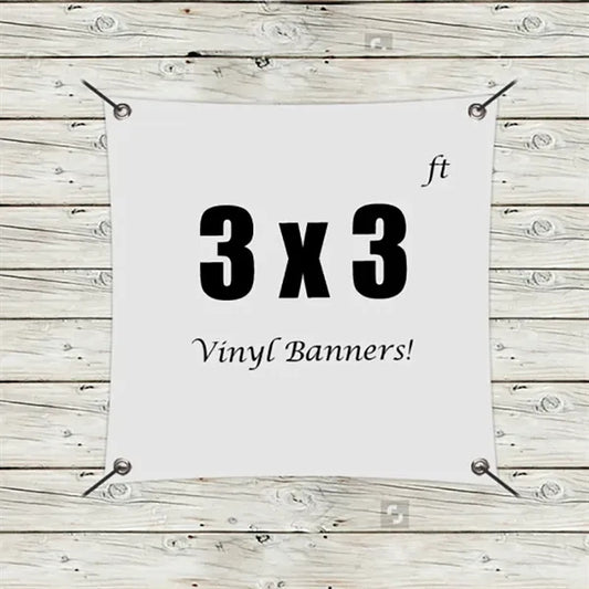 Custom 3 x 3 Vinyl Banners