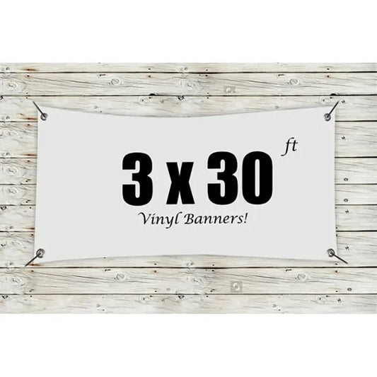 Custom 3 x 30 Vinyl Banners