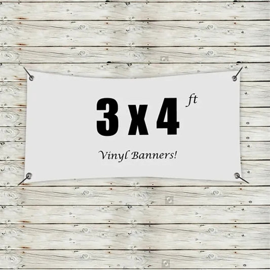 Custom 3 x 4 Vinyl Banners