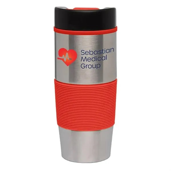 Lanai - 16oz. Stainless Steel Gripper Tumbler - Full Color