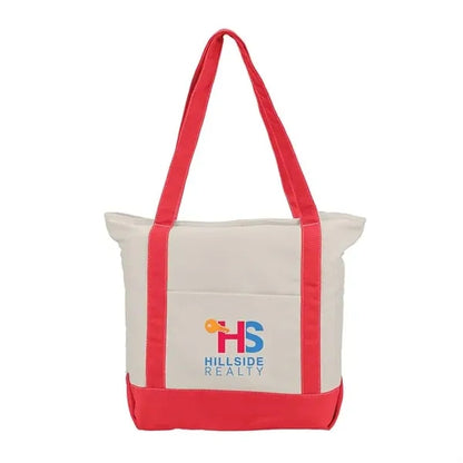 Zephyr - Cotton Canvas Boat Tote Bag -