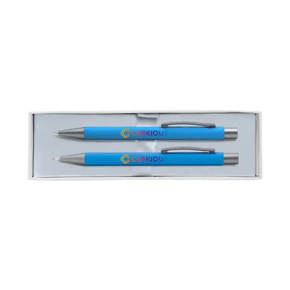 Bold Pen & Pencil Gift Set - Full Color on Pen, Pencil & Box