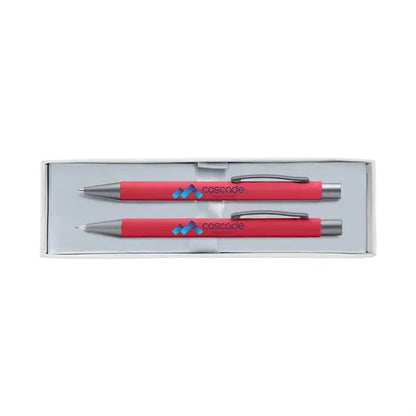 Bold Pen & Pencil Gift Set - Full Color on Pen, Pencil & Box