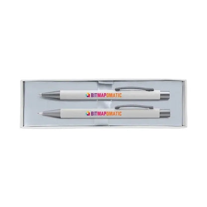 Bold Pen & Pencil Gift Set - Full Color on Pen, Pencil & Box