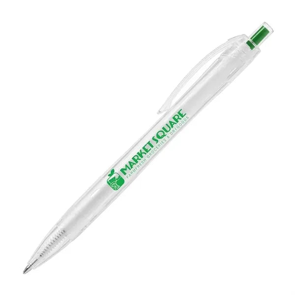 Aqua Clear - Eco Recycled PET Plastic Pen - Full Color